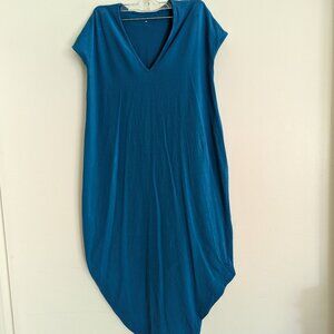 Universal Standard iconic Geneva dress, size 2XS, bright lapis blue